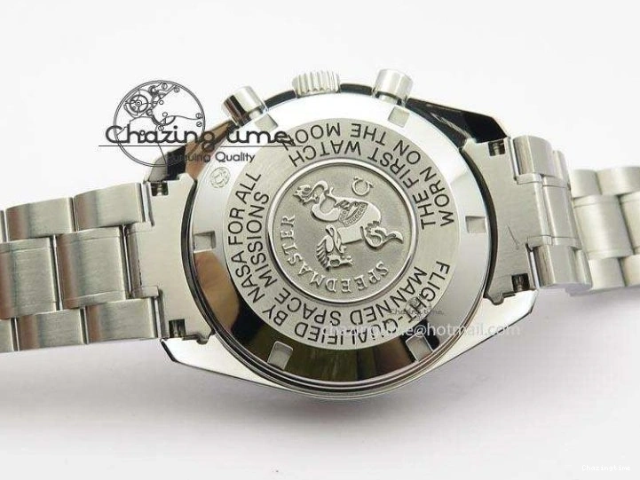 0516 Refined Speedmaster 50th Anniversary Black Dial On SS Bracelet 8232